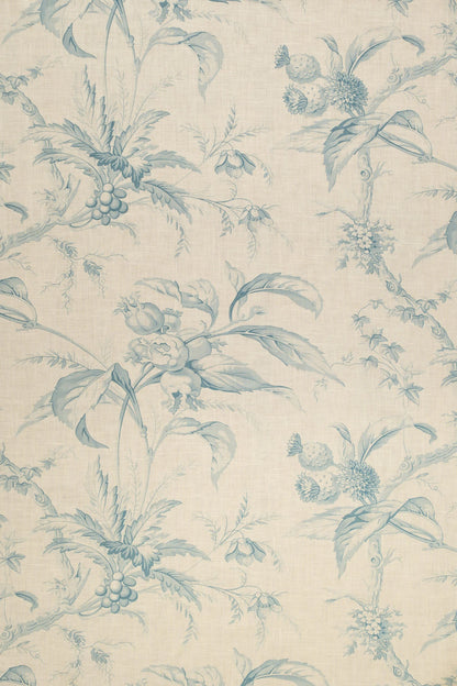 Les Châtaignes Fabric by Jean Monro in Blue