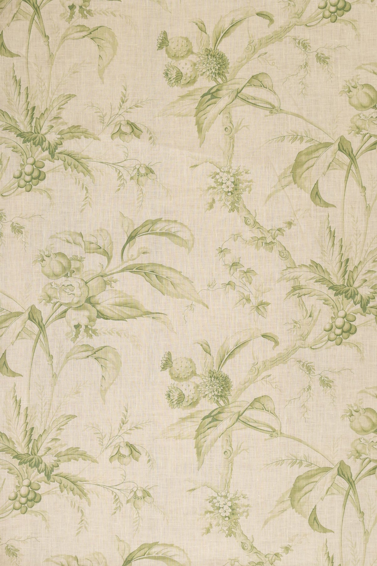 Les Châtaignes Fabric by Jean Monro in Green