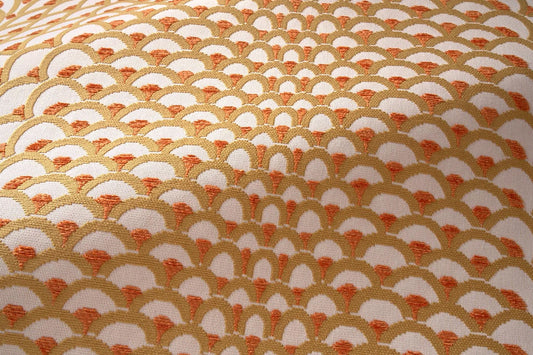 Les Ecailles Outdoor Fabric by Le Manach in Ocre (L4002001)