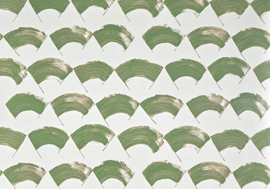 Les Eventails Wallpaper by Pierre Frey in Herbe (FP048001)