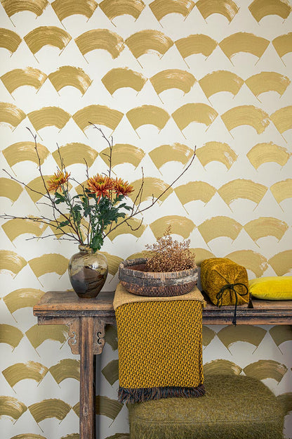 Les Eventails Wallpaper by Pierre Frey shown in a room setting (view 1)