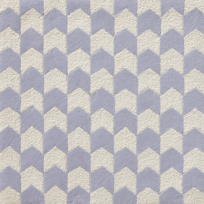 Les Fleches Small Rug by Le Manach in Bleu/Crème (LT116004)