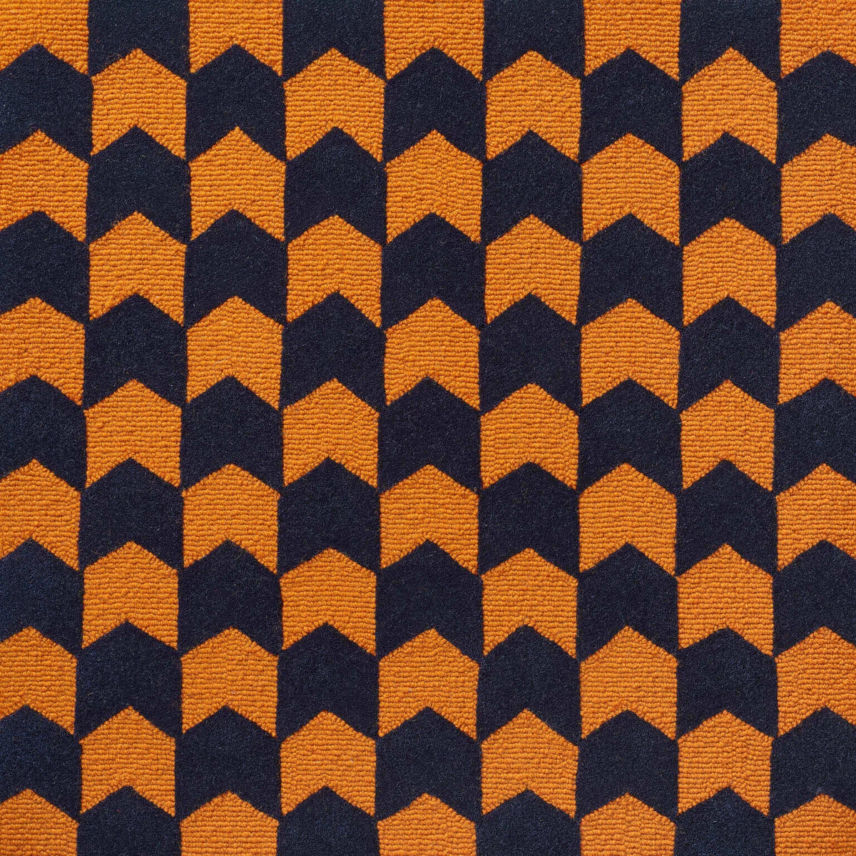 Les Fleches Small Rug by Le Manach in Orange/Bleu (LT116001)