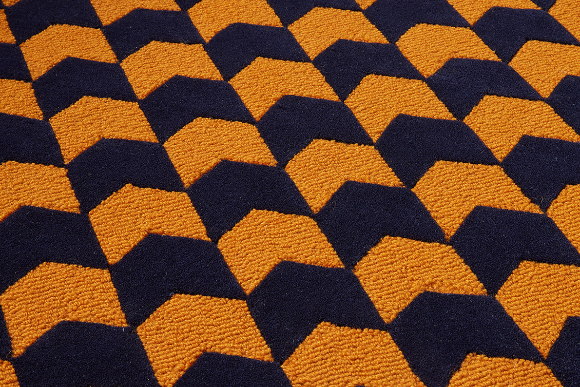 Les Fleches Small Rug by Le Manach shown in a room setting (view 1)