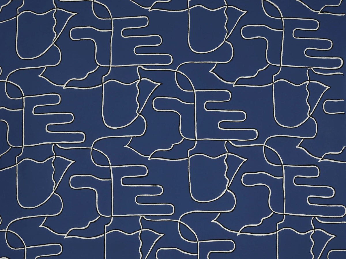 Les Mouettes Fabric by Pierre Frey in Ocean (F3524004)