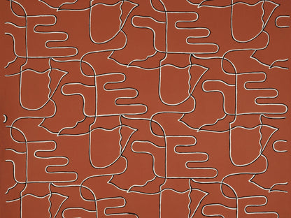 Les Mouettes Fabric by Pierre Frey in Terre (F3524003)