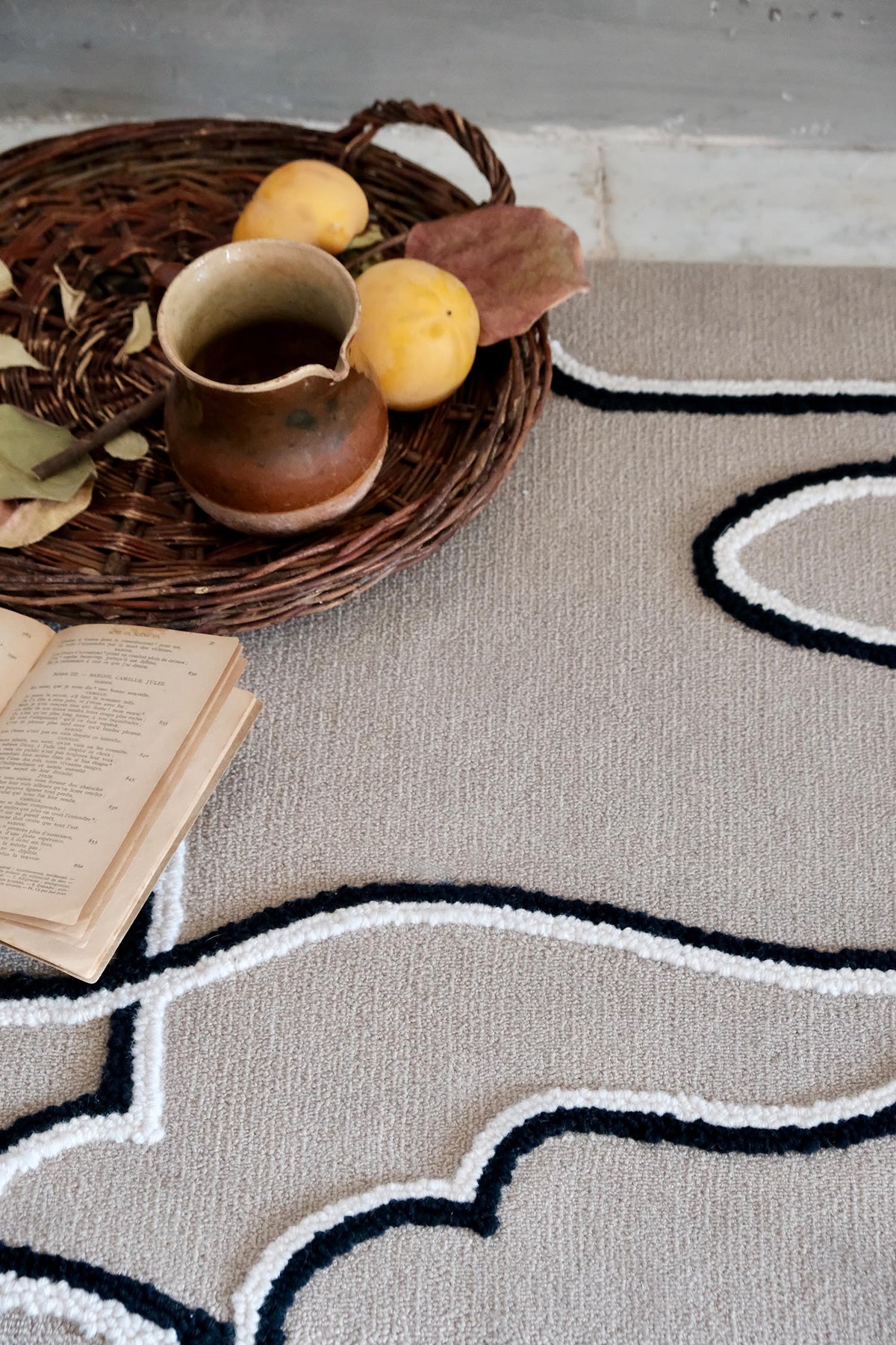 Les Mouettes Rug by Pierre Frey shown in a room setting (view 1)