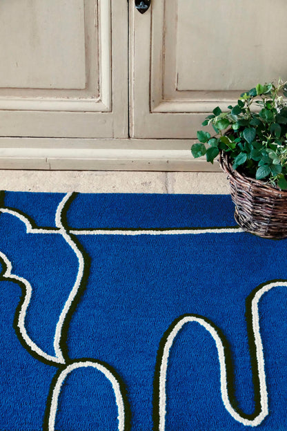 Les Mouettes Rug by Pierre Frey shown in a room setting (view 2)