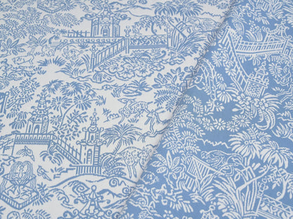 Les Pagodes Fabric by Pierre Frey in Bleu (F3479002)