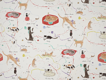 Les Petits Chats de Colette Wallpaper by Pierre Frey in Multicolore (FP807001)
