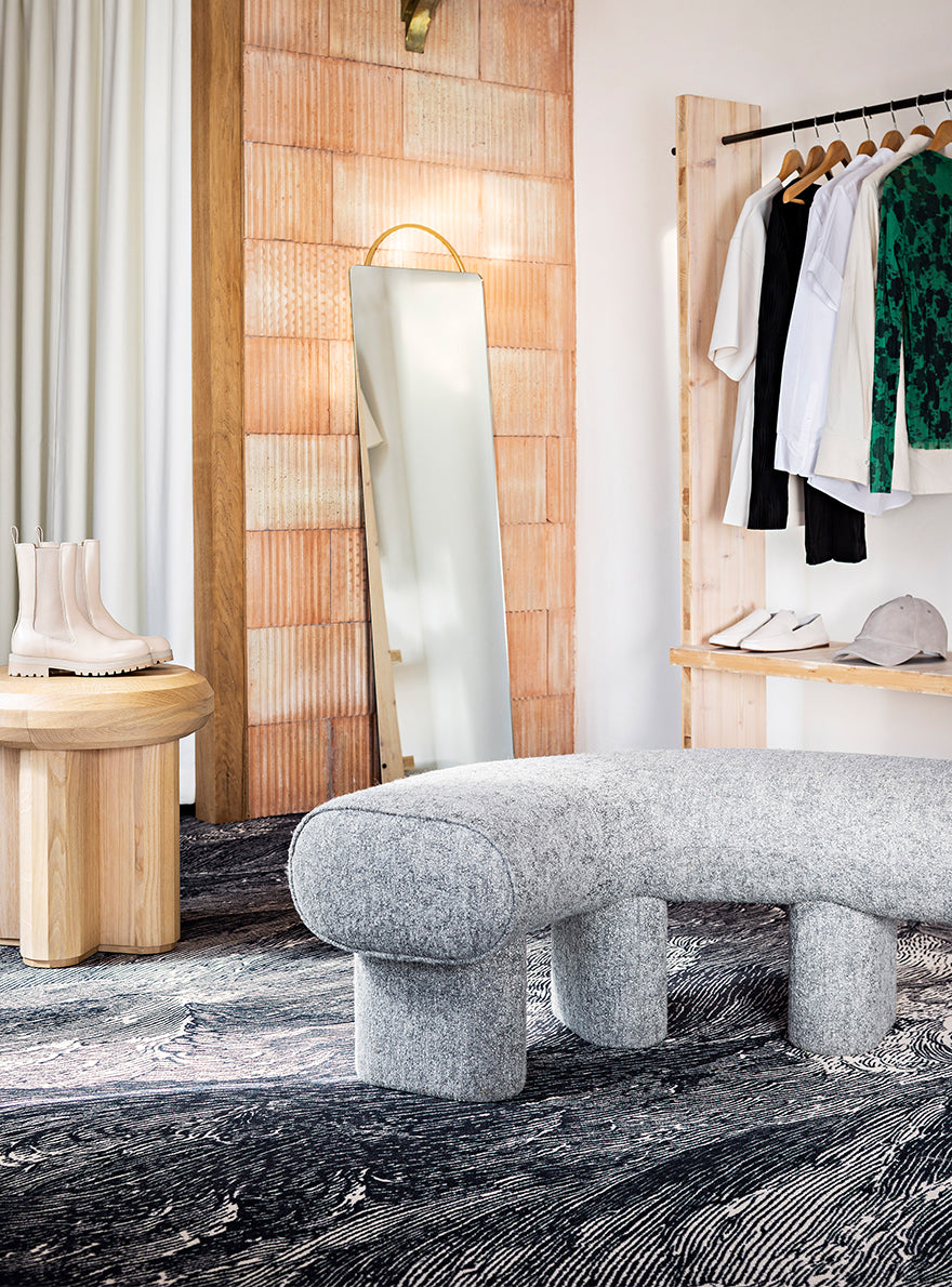 Les Rocheuses Broadloom Carpet by Pierre Frey shown in a room setting (view 1)
