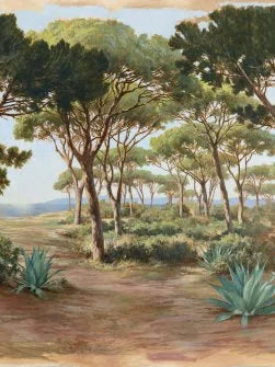 L'Esterel Panoramic Wallpaper by Pierre Frey in Agave (FP522001)