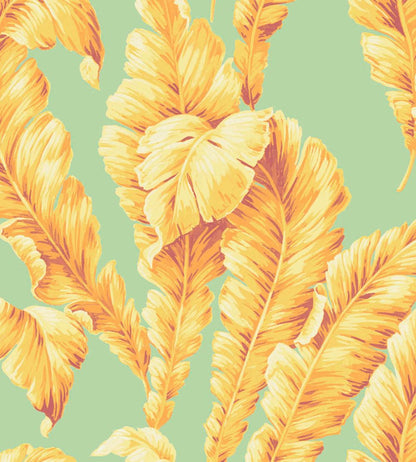 Lets Go Bananas Wallpaper by Woodchip & Magnolia Aqua/Yellow
