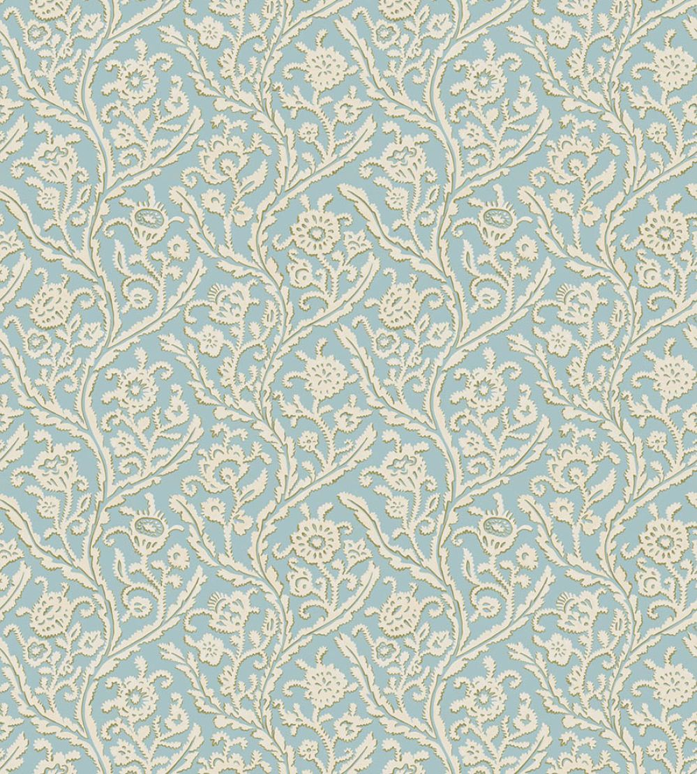 Letti Wallpaper by Josephine Munsey Bright Blue