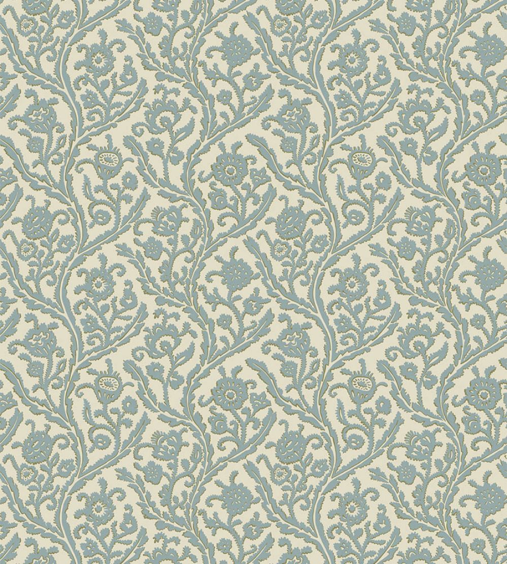 Letti Wallpaper by Josephine Munsey Mid Blue
