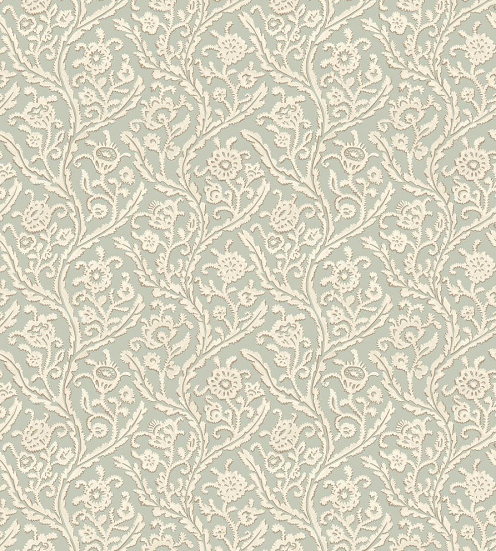 Letti Wallpaper by Josephine Munsey Soft Blue