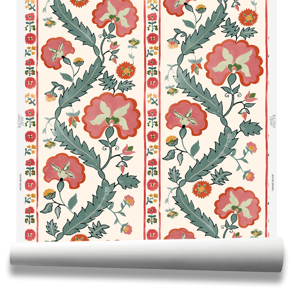 Levant Wallpaper by James Malone in Salvia (70332)