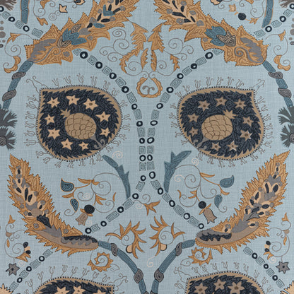 Lewis Fabric by Thibaut in Mineral Blue (F913214)