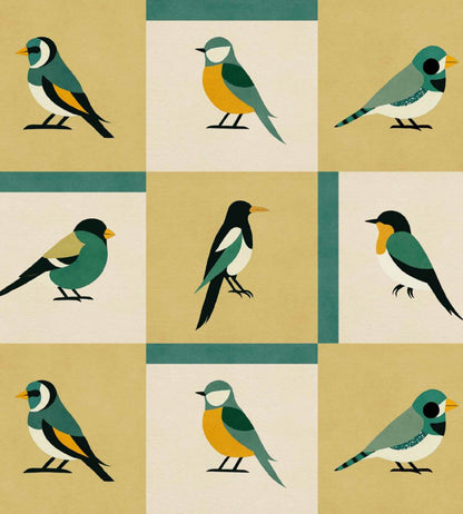Like a Bird Wallpaper by Coordonne Kumquat