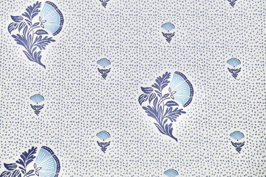 Lila Wallpaper by Betsy Textiles in Indigo