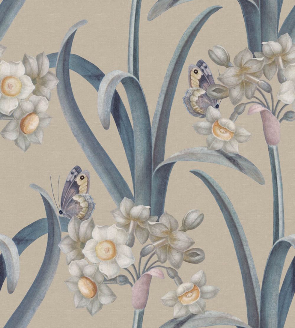 Lilian Wallpaper by Sandberg Blue