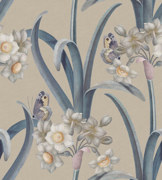 Lilian Wallpaper by Sandberg Blue