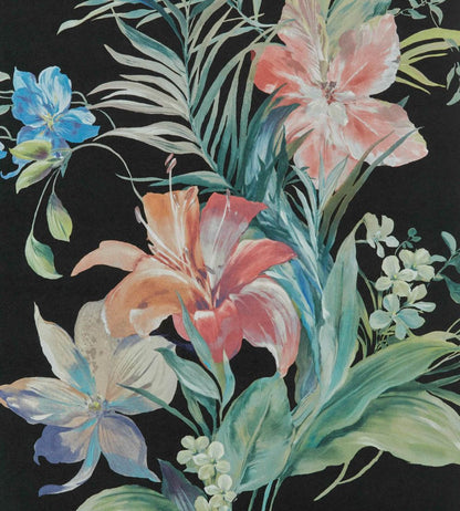 Lilliana Wallpaper by 1838 Wallcoverings Jet
