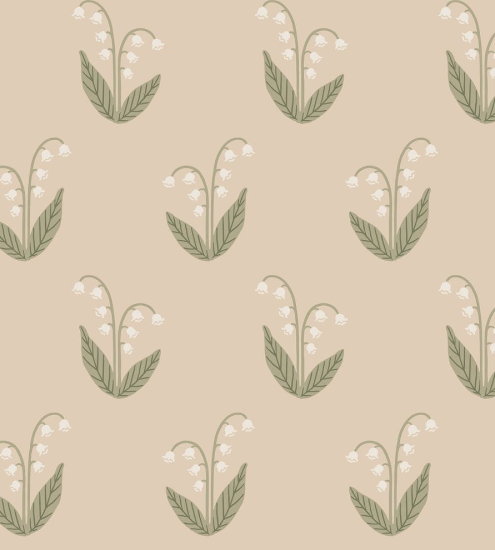 Lilly Wallpaper by Sandberg Blush