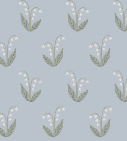 Lilly Wallpaper by Sandberg Light Blue