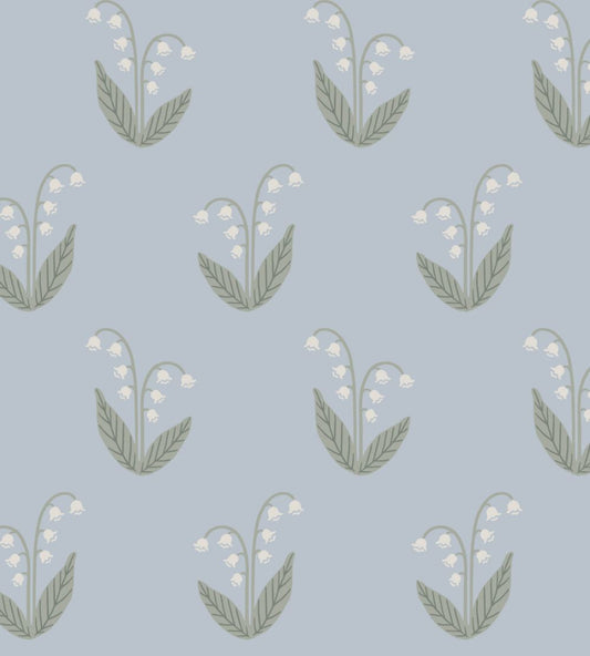 Lilly Wallpaper by Sandberg Light Blue