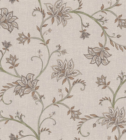 Lily Wallpaper by Coordonne Ecru