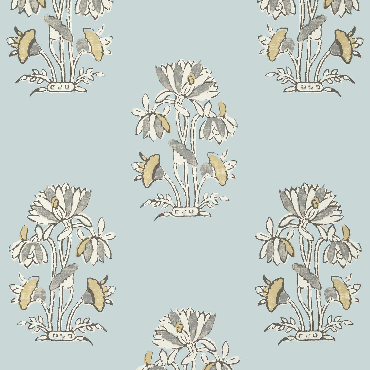Lily Flower Wallpaper by Thibaut – The ReBorn House