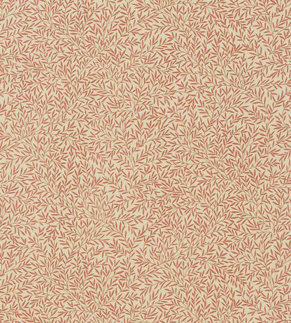 Lily Leaf Fabric by Morris & Co Red