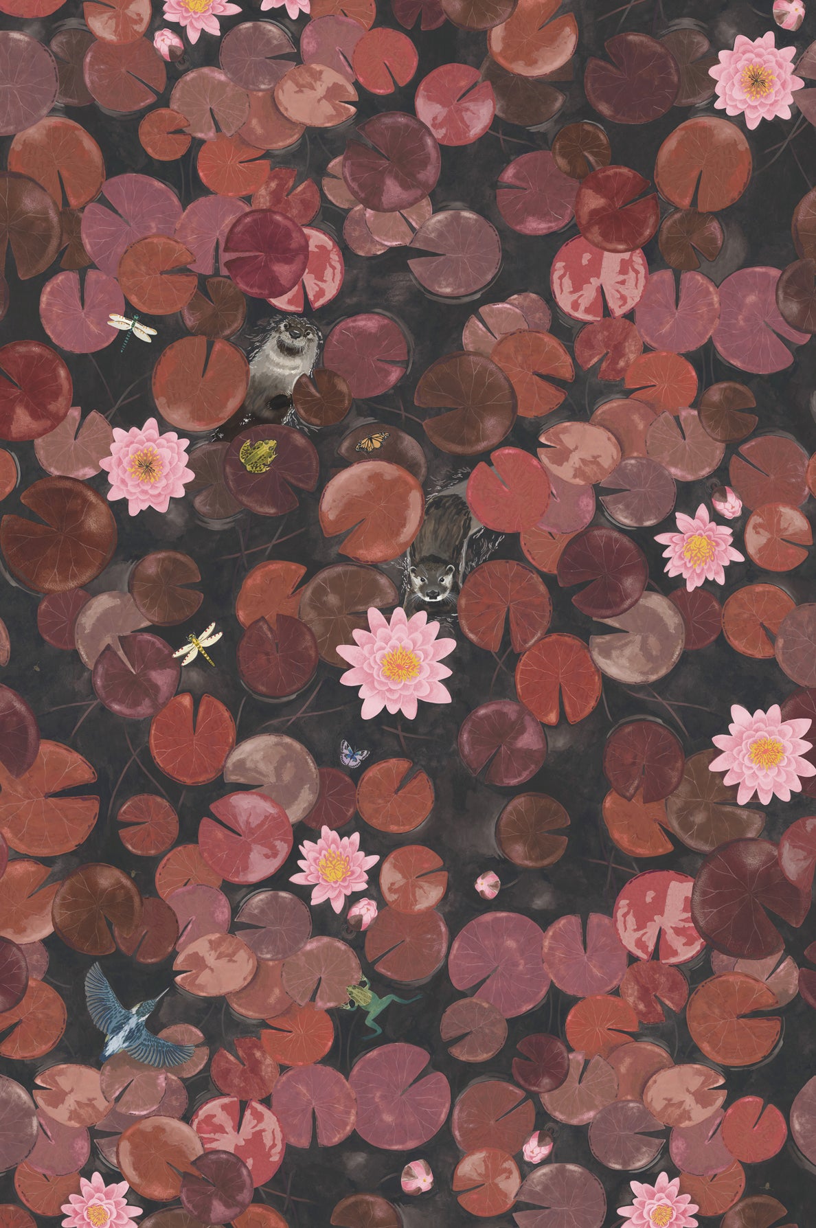 Lily Pads mural by Little Greene in Adventurer