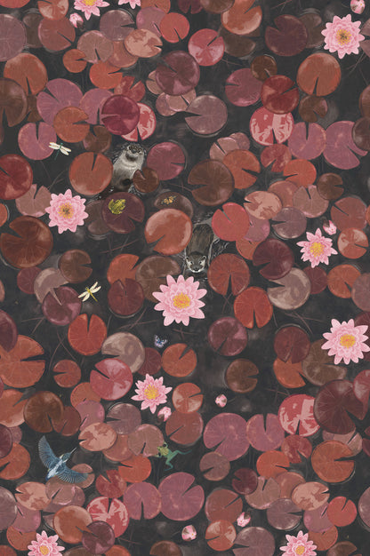 Lily Pads mural by Little Greene in Adventurer