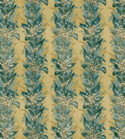 Lily Stripe Fabric by Zoffany Tuscan Yellow