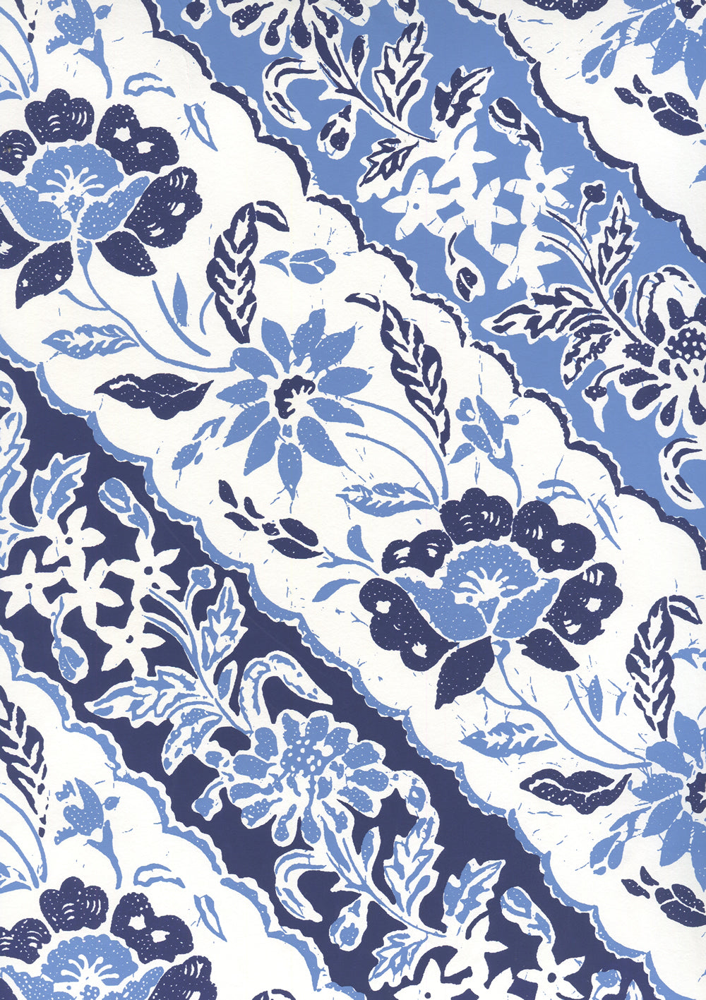 Lim Diagonal Multi French Blue Navy wallpaper by China Seas