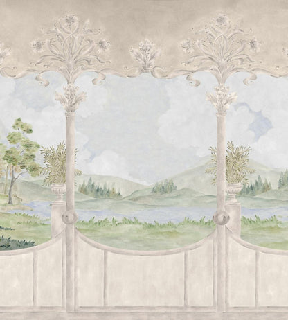 Limestone View Mural by Coordonne Spring