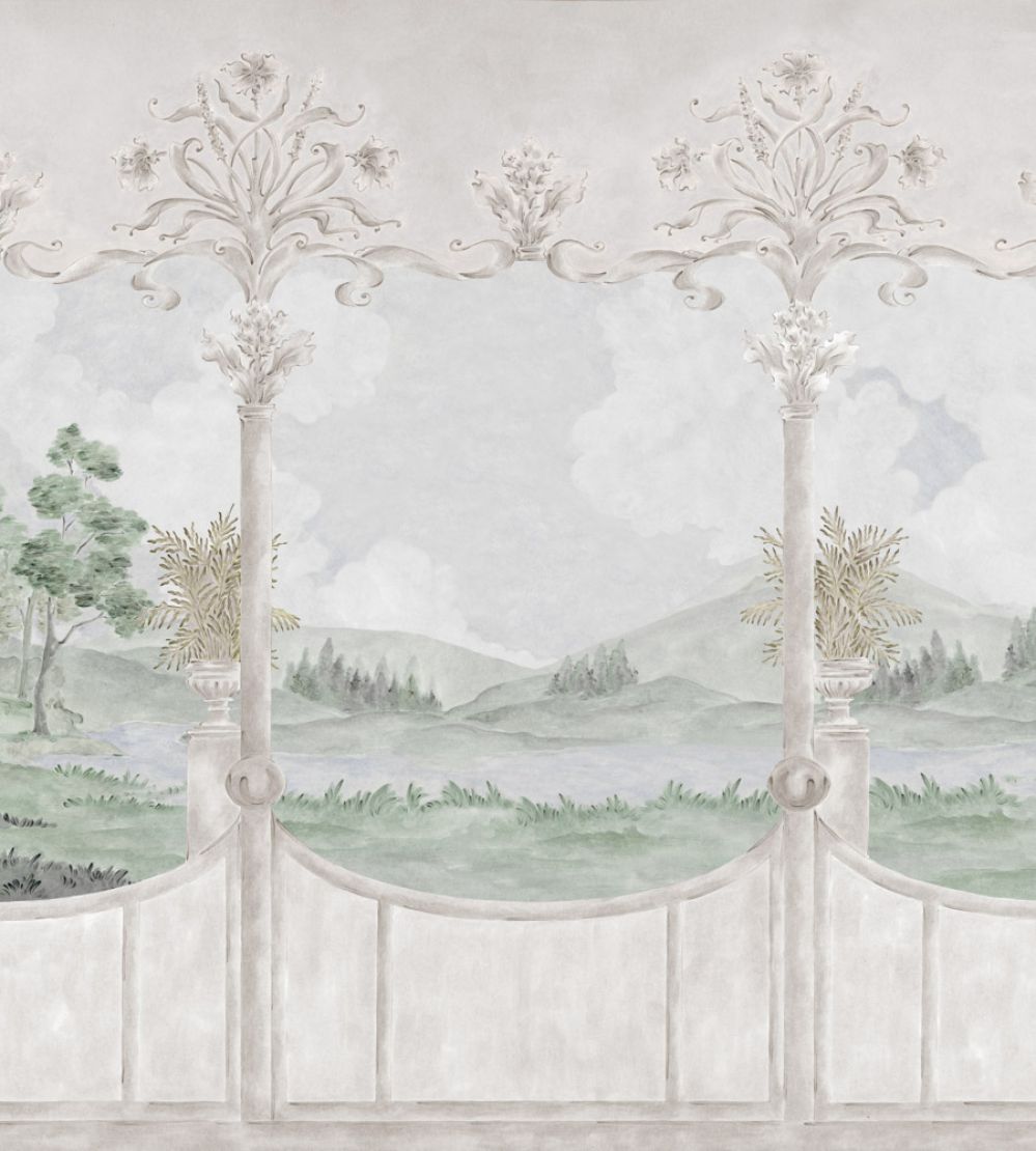Limestone View Mural by Coordonne Summer