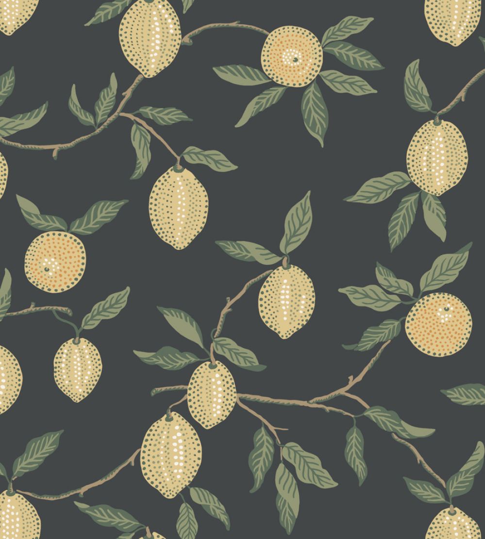 Limone Wallpaper by Sandberg Charcoal