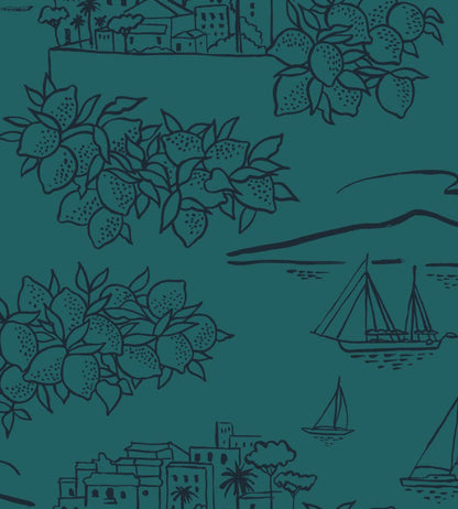 Limoneto Wallpaper by Mini Moderns Lido