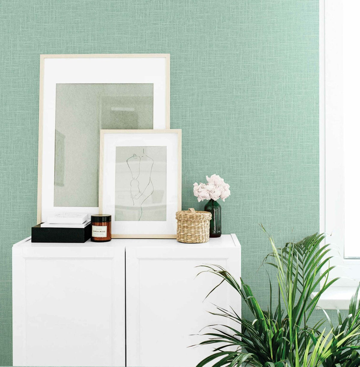 Linazo Minimal contract wallcovering by Coordonné in No. 64786914, shown in a styled room