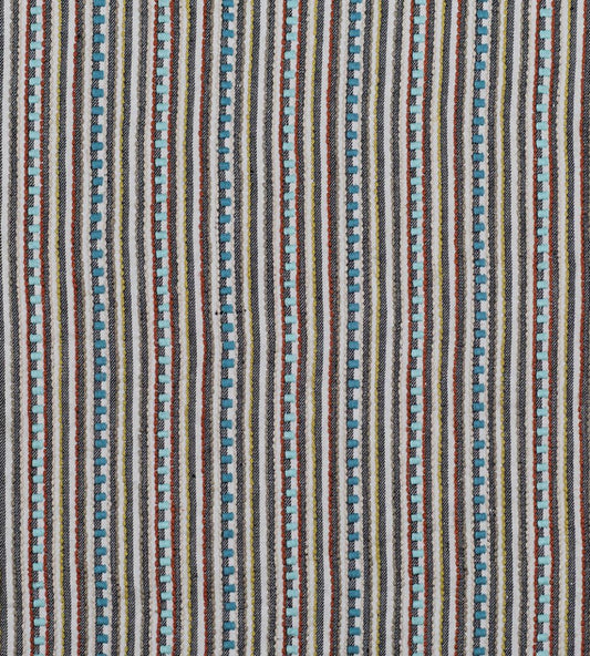 Line Work Fabric by Vanderhurd Topaz