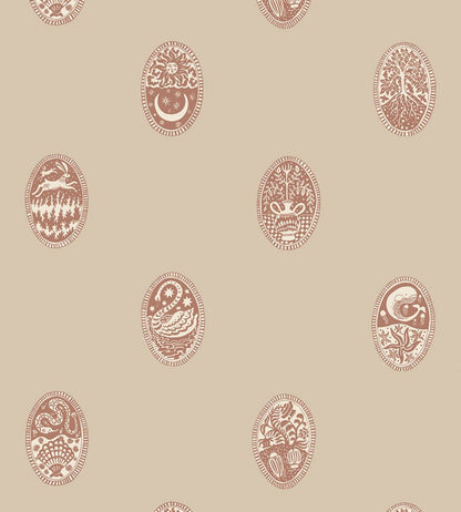 Linear Cameos Wallpaper by Josephine Munsey Cromwell Stone, Hibernacle and Salt Ridgel