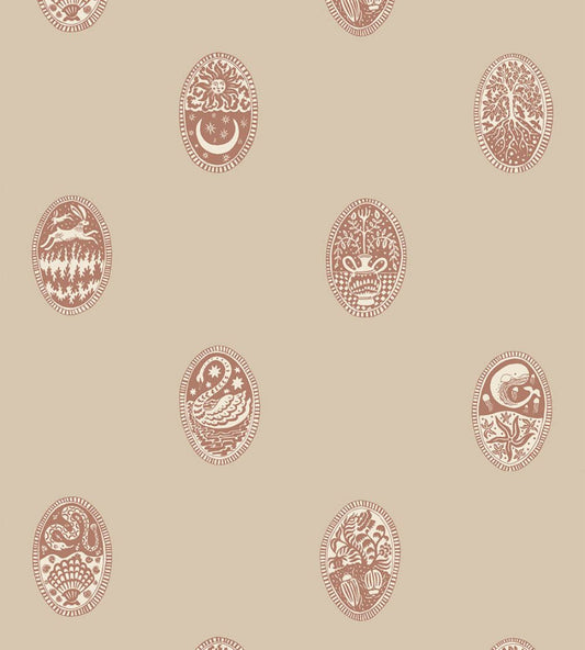 Linear Cameos Wallpaper by Josephine Munsey Cromwell Stone, Hibernacle and Salt Ridgel