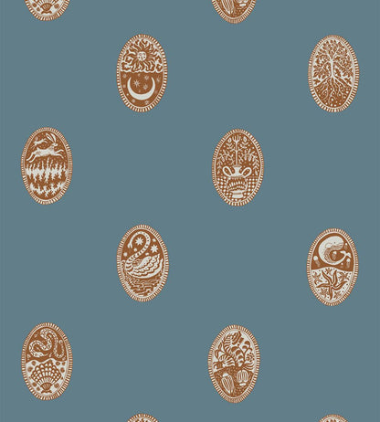 Linear Cameos Wallpaper by Josephine Munsey Little Ponds, Dinky and Dew