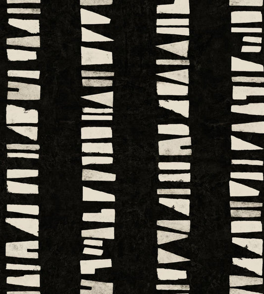 Linear Footprints Wallpaper by Tres Tintas Black