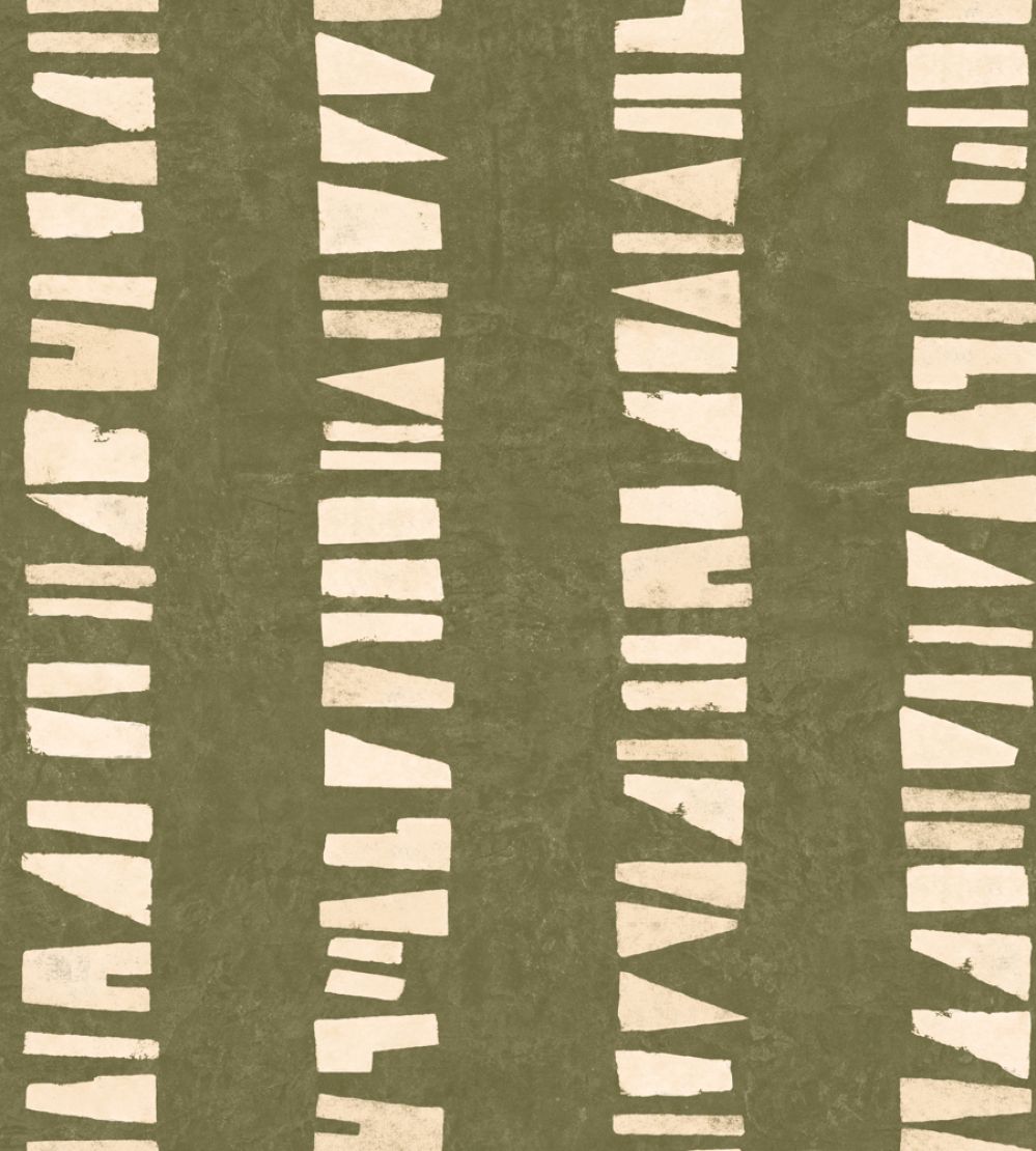 Linear Footprints Wallpaper by Tres Tintas Green