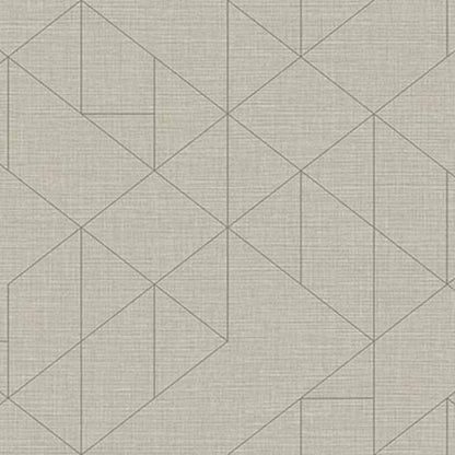 Linearis contract wallcovering by Coordonné in Brown 64950306, flat pattern view