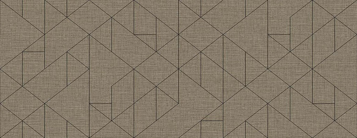 Linearis contract wallcovering by Coordonné in Brown 64950315, flat pattern view